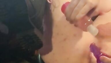 Goth Femboy Training his Virgin Asshole - 12 image