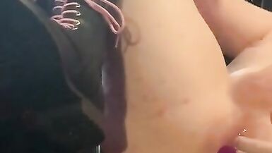 Goth Femboy Training his Virgin Asshole - 14 image