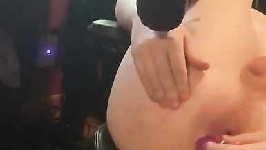 Goth Femboy Training his Virgin Asshole - 6 image