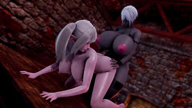 Big Dark Futa Elf Juicy Fucks Cute Elf [Futanari][Honey Select 2] - 6 image