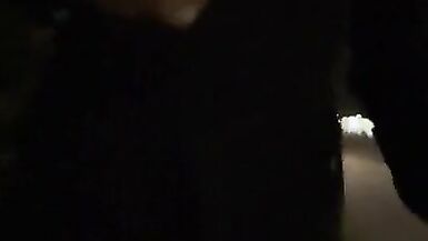 public exhibitionist dressed red body lingery - 10 image