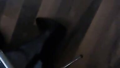 7 inches stilettos with ankle cuffs and in chastity - 4 image