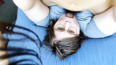 Having Passionate And Loving Sex With My Asian Trans GF (nip sucking, blowies , handies, face fuck) - 4 image