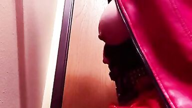 Bree Orlock in a Harley Quinn cosplay sucks dildo - 4 image