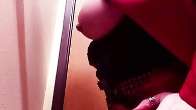 Bree Orlock in a Harley Quinn cosplay sucks dildo - 7 image