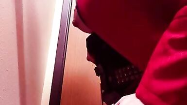 Bree Orlock in a Harley Quinn cosplay sucks dildo - 8 image