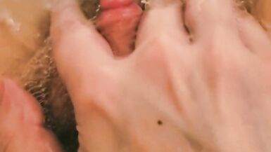 playing with my little dick in the bathtub hairy trans masc - 13 image