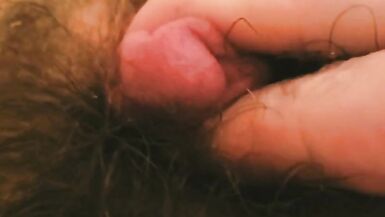 playing with my little dick in the bathtub hairy trans masc - 9 image