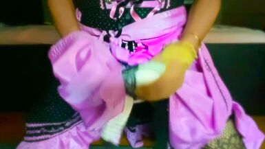 Trans Girl in Pink Dirndl Bra Fuck & Cum in Bra (Victoria's Secret Bombschell) - 12 image