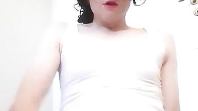 Stripping  and see my cum - 14 image