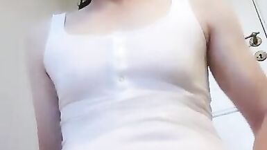 Stripping  and see my cum