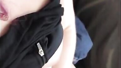 BBW Shemale Slaps Big Cock in your Face POV Cumshot - 14 image