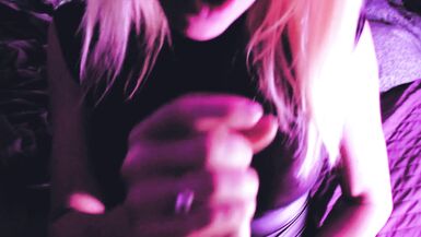 Fetish Leather Blonde Tranny Hot Bridget suck Big Horny Dick and Hard Fuck her Ass Amateur Shemale - 6 image