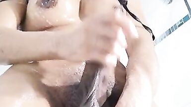 Big cumming on the shower while dildoing - 14 image