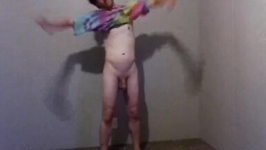 Trying Clothes; Playing, Dressing And Undressing - Tye Dye T-Shirt pt 15 - 13 image