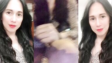 beautifull ladyboy masturbate and show her cock in public - 8 image