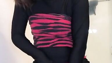 Fetish tranny hands free cum riding butt plug - 12 image