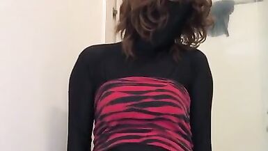 Fetish tranny hands free cum riding butt plug - 9 image