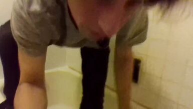 Stripping ButtNaked; Peeing In My Mouth & On My Face, Titties And Asshole - 2 image