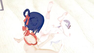 Genshin Impact XIANGLING and KEQING FUTA beach party (3D HENTAI) - 13 image
