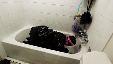 Sissy Maids Self Bondage Enema - 15 image