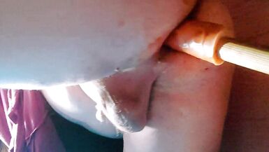 Sissy has SissyGasm bent over like a Good  Girl - 6 image