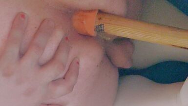 Sissy Anal Close up of 8 plus inches it hurts so good - 1 image