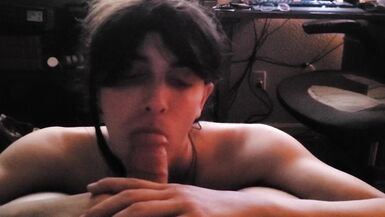 "My second blowjob ever, boyfriend makes me share"