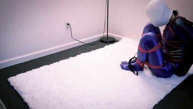 Selfbondage in purple bodysuit (part 2) - 4 image