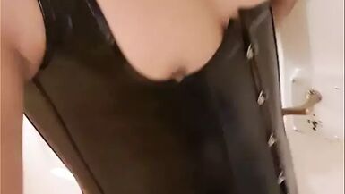 The Little Sissy in REX Black Boots - 1 image