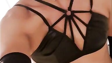 The Little Sissy jerked off and cum on her fav outfits - 13 image