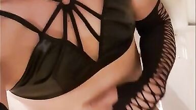 The Little Sissy jerked off and cum on her fav outfits - 5 image