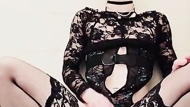 Twink Sissy femboy cum - 2 image