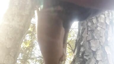 Forest dildo fucking outside cd sissy boi pussy - 13 image