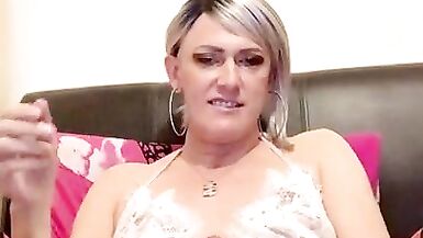 Sexy slut cock & anal dildo play in lingerie & stockings! - 7 image