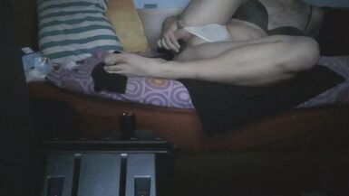 BG Anal pegging with buttplug and beads - 1 image