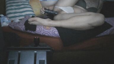 BG Anal pegging with buttplug and beads