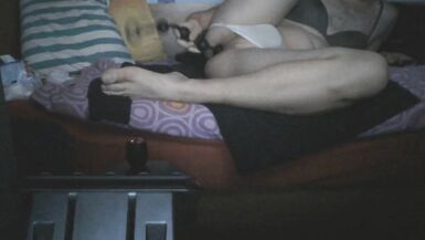 BG Anal pegging with buttplug and beads - 6 image