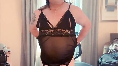 Me in a hotel room showing off a little - 15 image