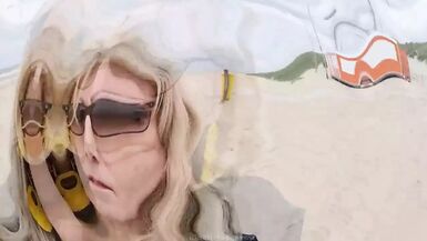 Mrs Samantha going for a walk on the beach - 1 image