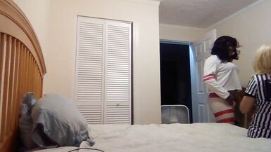 Two crossdressers sucking each other and teasing - 6 image