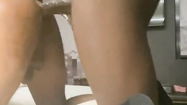 house keeping was only supposed to come clean my room ... but he saw my dick as I was getting out th - 3 image