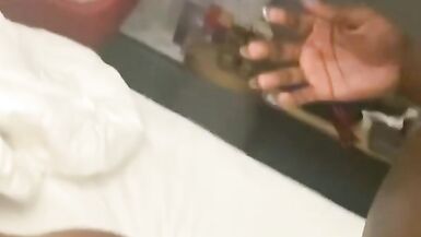 house keeping was only supposed to come clean my room ... but he saw my dick as I was getting out th - 6 image