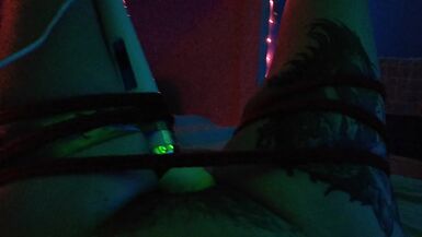 Bound post op trans girl tied to vibrator - 13 image