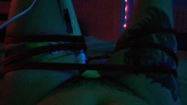 Bound post op trans girl tied to vibrator - 14 image