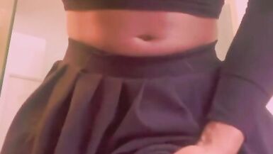 Sexy Blonde TGirl Bust Thick Load in your Face - 7 image