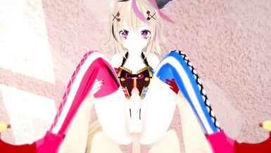 Hololive Vtuber - Futa Polka hot sex | POV - 4 image