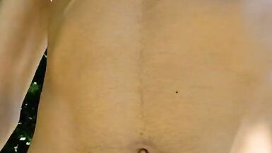 Femboy outdoor walking in lingerie - 2 image