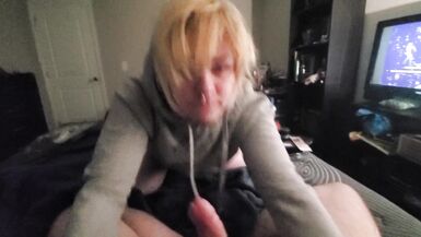 Stupid little FTM catboy whore swallows Daddy eagerly - 15 image