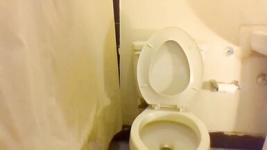 Squatting And Peeing On My Toilet Seat - 6 image